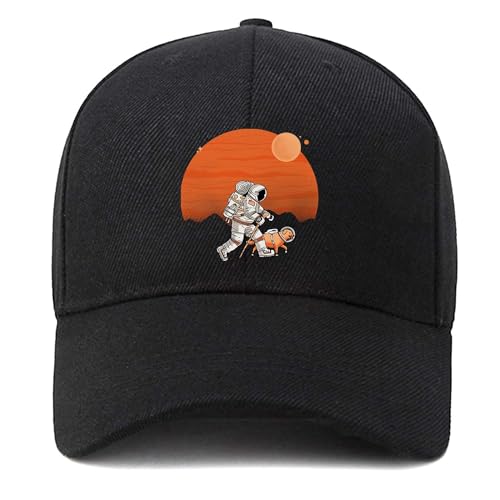 EDGMM Baseballkappe, Unisex, für Erwachsene, verstellbar, für Erwachsene, Astronaut Space, Einheitsgr��e