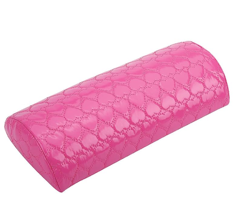 Nail Oval Pillow Hand Rest for Nails, PU Leather Nail Armrest Detachable Manicure Hand Pillow Cushion Nail Art Accessories Tool for Nail Art Supplies (Women) (Pink)-image-45