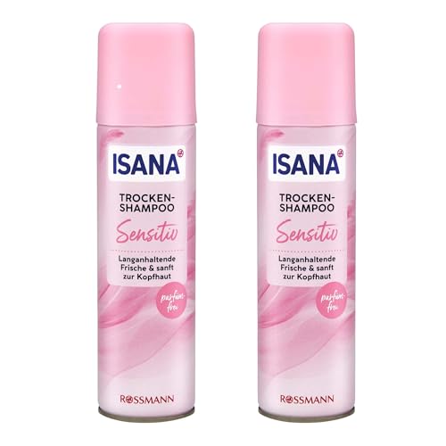 ISANA 2 Pack de champú seco ISANA Sensitiv | 2 x 200 ml