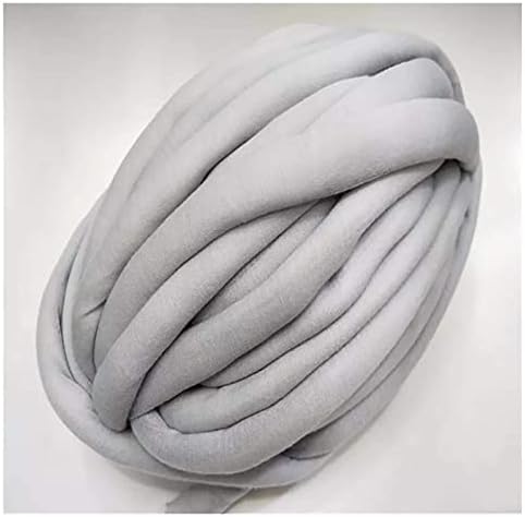 LHSJYG Giant Yarn,Thick Yarn Thick Chunky Yarn For Hand Knitting Super Bulky Crochet Soft Big Cotton Polyester DIY Arm Knitting Spinning Yarn For Blanket (Color : Dark grey)