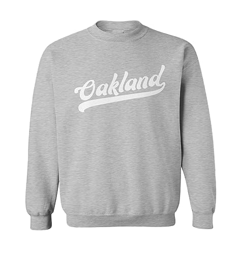 Haase Unlimited Oakland - Baseball Jersey Style Toddler Fleece Crewneck Sweater