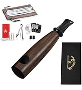 Corn Cob Tobacco Pipe Set With Straight & Bent Stems - Beginner Smoking Kit With Filters & Cleaners