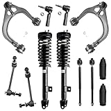 Detroit Axle - (RWD & V6 Models Only) - 12pc Front Suspension Kit - 10-Year Warranty- Both (2) Quick Struts, 2 Upper Control Arm & Ball Joints, All (4) Inner & Outer Tie Rod, 2 Sway Bar, Tie Rod Boot