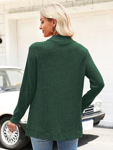 Image of Heymoments Women's Long Sleeve Open Front Cardigan Casual Lightweight Swearter Ladies Loose Knit Outwear Coats with Pockets