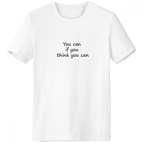 T-shirt inspirant citation imprimée blanc sport coton XL