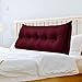 Johnear Cuscino per la schiena per divano, letto, testiera imbottita, per la lettura, grande cuscino lombare (vino rosso, 160 x 8 x 50 cm)