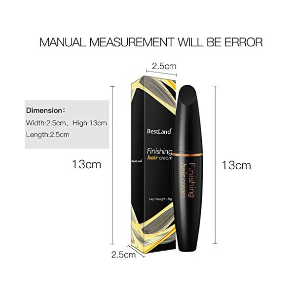 Hair-Finishing-Stick-Small-Broken-Hair-Finishing-Cream-Refreshing-Not-Greasy-Feel-Shaping-Gel-Cream-Hair-Wax-Stick-Fixing-Bangs-Stereotypes-Cream BestLand 2 Pcs Hair Finishing Stick, Hair Mascara Flyaway Hair Tamer Stick, Refreshing Not Greasy Feel Shaping Gel, Wax Fixer for Bangs, Edges, Frizz and Baby Hairs Control, Slick Back Hair Product