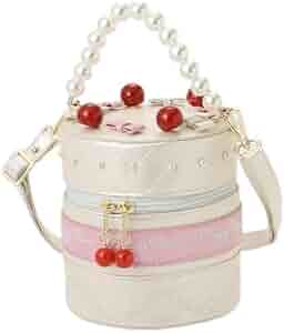 Amazon | [mezzo piano] ケーキ バニティバッグ オフ ホワイト F