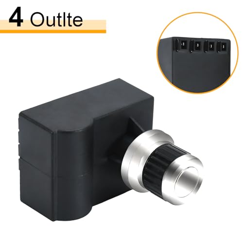 image for GasSaf 4 Outlet AA Battery Silver Cap Push Button Chrome Coated Spark 