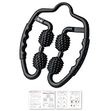 【エステティシャン監修】 マッサージローラー マッサージ ローラー ふくらはぎ 美脚 むくみ 解消 筋膜リリース 筋膜ローラー ほぐし 挟む式 (ブラック)