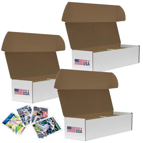 Premium Trading Card Box Storage For Sports Baseball Football Basketball MTG & TCG Collector | Baseball Card Storage Boxes & Organizer For Magic Sorter Bulk. Sports Holder For Collection.