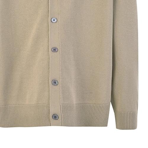 Mens V Neck Cardigan Sweater Button Down Long Sleeve Knitted Sweater Loose Casual Lightweight Knit Outwear4