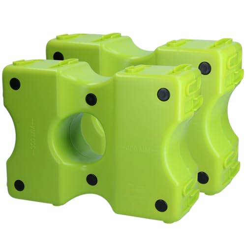 Holland Animal Care Vplast Bloque de obstáculos – Bloques de cavaletti – Bloque de salto – 40 x 30 x 15 cm – Plástico – 2 unidades – Verde