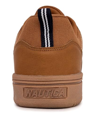 Nautica Tênis masculino de cano baixo moderno - tênis com cadarço para estilo de basquete elegante e