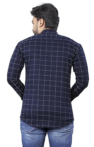 Image of Men's Casual Cotton Checks Shirt