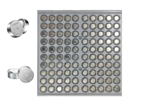 Image of LR44, 1.55 V Alkaline Button Coin Cell Electronics LR44 Battery. AG13, G13, LR44, SR44, A76, 357A Watch Battery 1.5v (Calculator,Thermometer,LED Lights,Laser,Toys) (Pack of 500, 500 Count)
