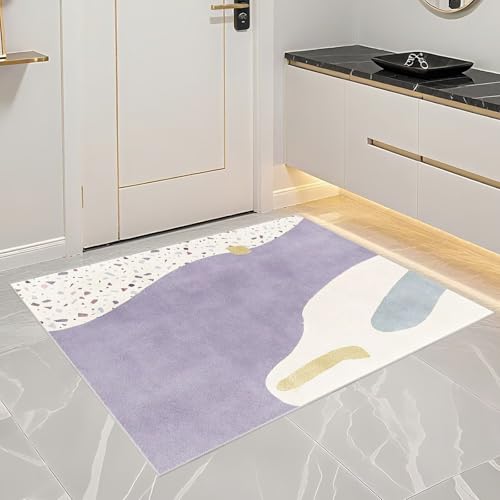 Tapis grande taille 200x290cm violet moderne de salon - 7