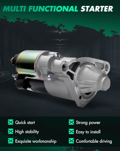 Image of SCITOO Starter Motor SMT0107 17754 for Jeep Auto and Light TruckGrand Cherokee 1999 2000 2001 2002 4.7L(285) V8 ‎12 Volt CW 8-Tooth Pinion