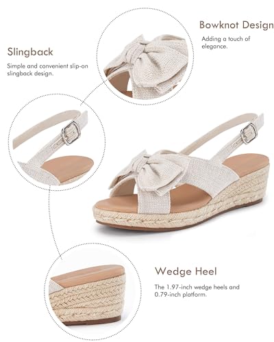 Image of Coutgo Womens Platform Sandals Raffia Espadrilles Metal Chain Slip on Open Toe Cute Beach Slide Sandals