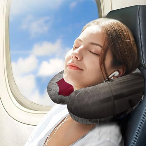 Almohada de viaje Memory Foam tamaño único U miniatura 3