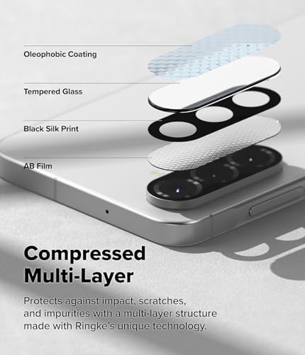 Image of Tempered Glass Screen Protector Compatible for Samsung Galaxy A56 5G | Front And Back Screen Guard With camera lens protector 3in1