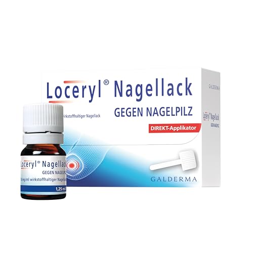 Nagelpilz, 1,25 ml Loceryl Nagellack gegen Nagelpilz, 1,25 ml, gegen Finger- und Fußnagelpilz mit Langzeiteffekt