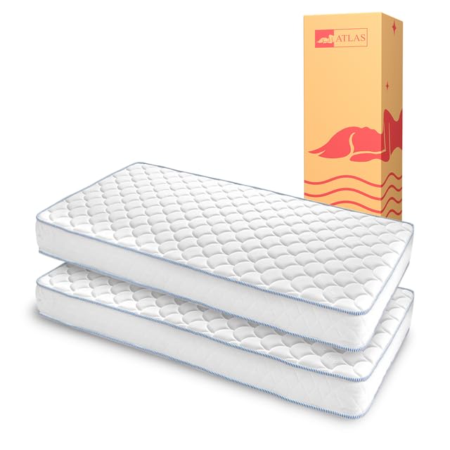 La mejor comparación de Literas en Soriana disponible en línea para comprar. 45 ATLAS DEL DESCANSO Pack 2 Colchones Individuales para Niños | Ideal para Literas, Camas Corredizas y Camas Individuales | Confort Medio | Transpirable e Hipoalergénico | Altura...