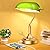 Bankers Lamp with 2 USB Ports, Touch Control Green Glass Desk Lamp with Brass Base, 3-Way Dimmable Vintage Desk Lamp for Home Office Workplace Nightstand Bedroom Library Piano, LED Bulb Included