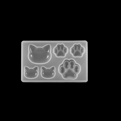 1 unids Dolphin Bear Paw Corazón Luna Star Silicona Molde Resina Silicona Molde Hecho a Mano DIY Joyería Fabricación de Epoxi Resina Moldes