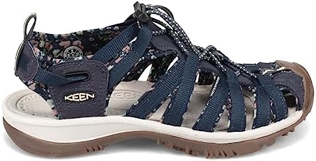 KEEN Women's Whisper Closed Toe Sport Sandals, Navy/Birch, 8 US | Image 1