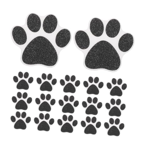 ABOOFAN Non-Slip Bathtub Tape Dog Paw Print Floor Decal Set for Bathroom Safety
