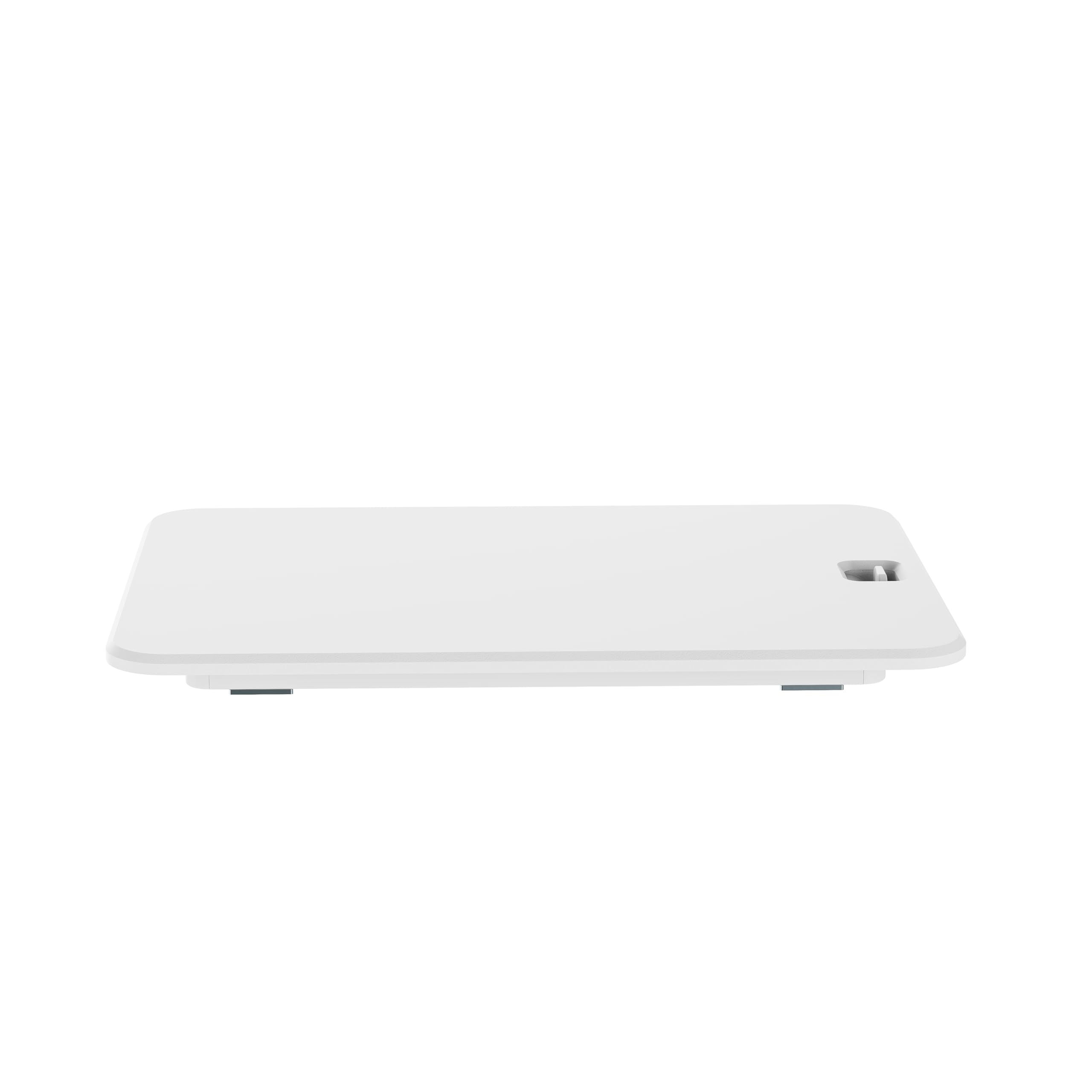 Ultra Slim Mini Desk - Schreibtischaufsatz - Höhe 4,5-40,5 cm - Breite 47 x 67 cm - Sitz-Steh Arbeitsplatz - Schreibtischaufsatz - Weiß - Gasfeder Bedienung