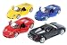 Set of 4: 5" Porsche Carrera GT 1:36 Scale (Black/Blue/Red/Yellow) by Kinsmart
