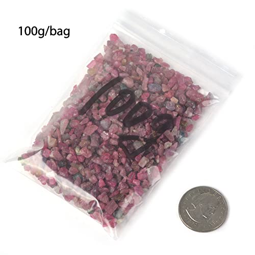 Image of 100 grams Small Tumbled Chips Polished Crushed Stone Crystal Healing Embellishments