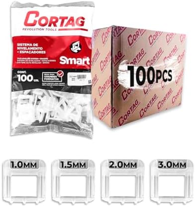 Espaçador Nivelador Smart Cortag 100 Peças Para Azulejos Pisos Re...
