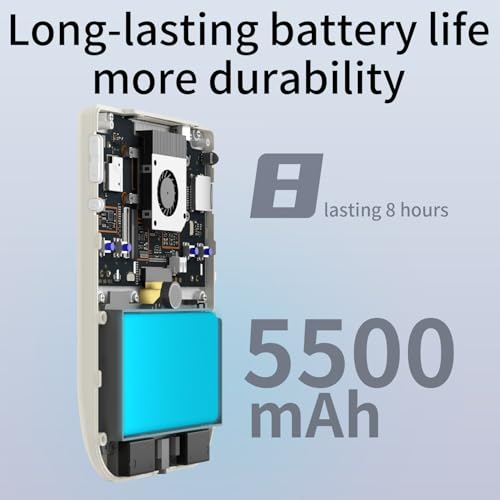 Image of RG406V Android 13 Handheld Game Console 4 inch HD IPS 8GB RAM 128GB Storage RGB Lighting Game Player 5500mAh Battery Multi-Format Game Support(Beige White)