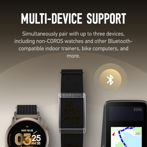 Image of COROS Heart Rate Monitor, Comfort, Easy to wear, Auto-wear Detection, Advanced Sensor, Precise Data, Bluetooth, 38 Hours Battery Life, Connects up to 3 Devices at Once