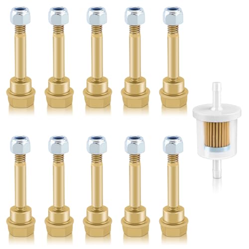 10 Pack 192090 Shear Pins and Nut Bolt Kit, Compatible with Husqv AYP Poulan Snow Blowers Replace# 192090 188243 532198636 588077501 585511801, with Fuel Filter