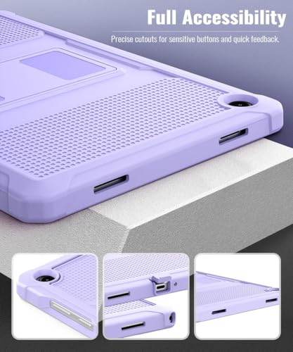 Image of MoKo Shockproof Case Fit Samsung Galaxy Tab A11+ Plus / A9+ 11 Inch | Full Body Rugged Stand Back Cover with Built-in Screen Protector for Galaxy Tab A11+ / A9+ Tablet, Taro Purple