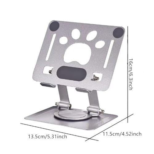 Soporte plegable para laptop y tablet con rotación 360° miniatura 3