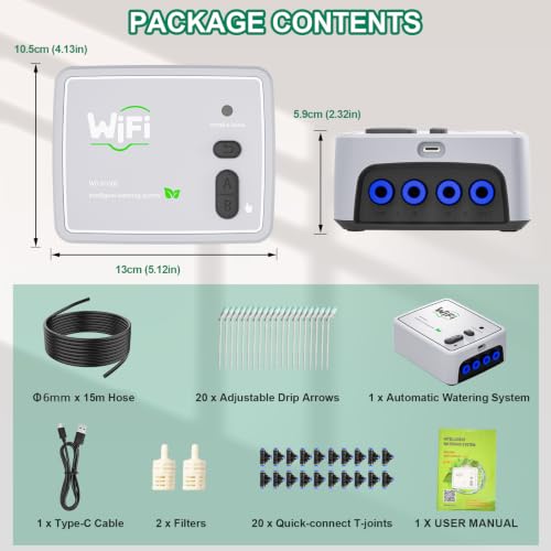 Système D'arrosage Automatique à Double Circuit Wi-Fi, pour 20 Plantes – vue 7