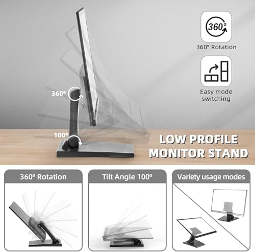 Base pliable pour écran LCD au bureau | Support réglable tactile