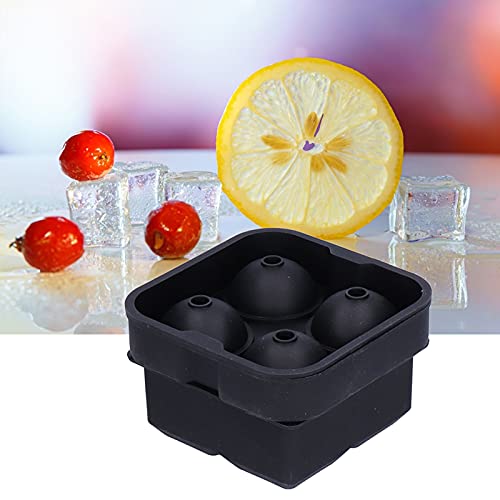 Molde de Hielo Silicona 2 Piezas 4 Rejillas Negro miniatura 3