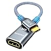 Highwings Adaptador USB C a HDMI (4K @60 Hz), adaptador de cable USB tipo C a HDMI [puertos Thunderbolt 3/4 de alta velocidad, compatible con iPhone 15/16 Pro/Max, MacBook Pro/Air, iPad, iMac y más