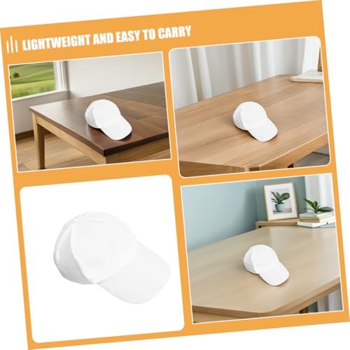 6pcs DIY Art Summer Hats for Lightweight Sun Protection for Beach School and Outdoor Activities White3