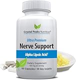 Nerve Support Supplement - Natural Vitamins with 650mg non-GMO ALA Alpha Lipoic Acid – Premium Nerve Support Supplement - Hands & Feet - Tingling, Numbness - 60 Veggie Capsules