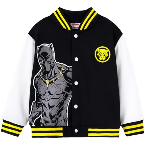 Image of Disney Marvel Bomber Jacket Spider Man Toy Story Cars Varsity Cardigan2-13Y | Officially Licensed Snap Button Coat,Fall Star Wars Graphic Cloth Top,Hulk Venom Stitch Mickey Lightning Mcqueen Kids Apparel