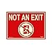 OSHA/ANSI Not an EXIT Aluminum Photoluminescent Sign