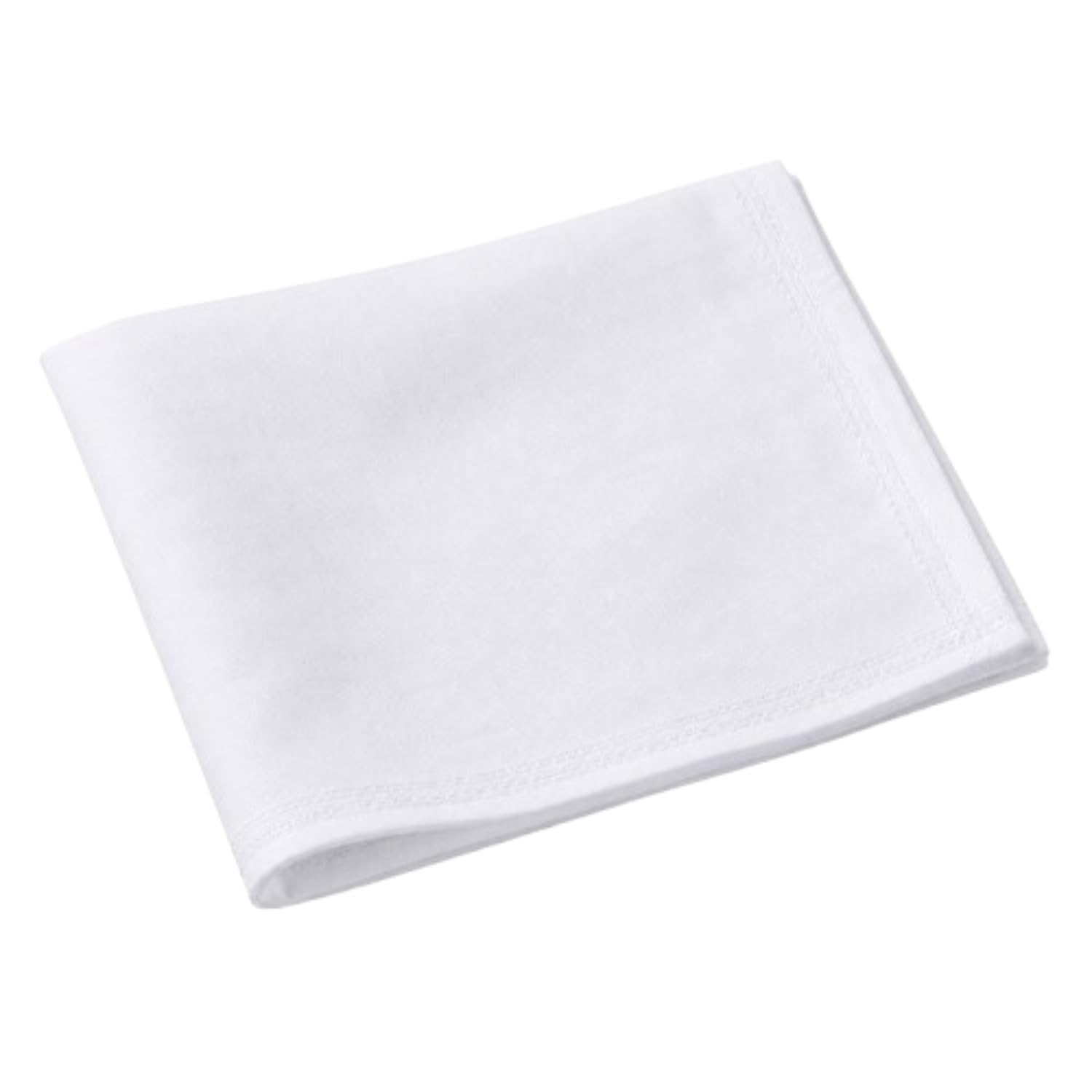 Men's Plain White Pure Cotton Handkerchief – Pack of 1|3|6|9|12 | Soft, Absorbent & Skin Friendly | White Rumal for Men | Daily Use, Office & Gifting-image-42