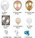 Blush Pearl Balloon Garland Kit, 100PCS Balloon Garland Including White,Clear*Chrome Gold & Blush Pearl Assorted Balloons Decorations Backdrop Ideal for Wedding Birthday Baby Shower Bridal Party